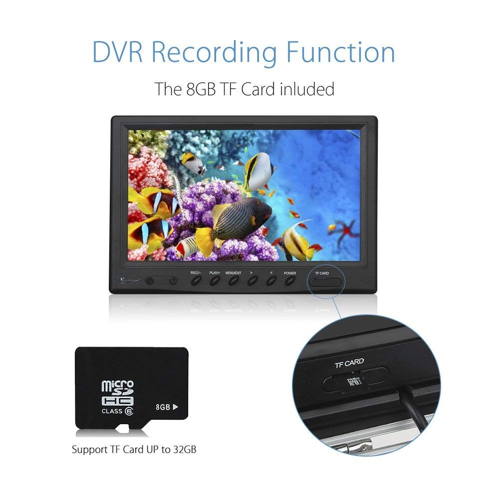 Eyoyo Underwater Fishing Camera 9 inch LCD Monitor HD 1000TVL