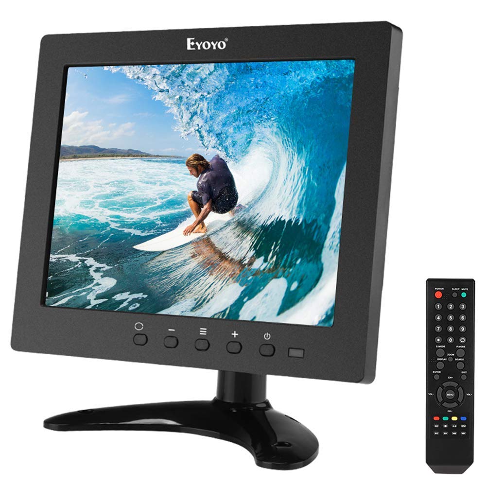 Eyoyo 8 inch HDMI Small TV Monitor, 1024x768 LCD IPS Screen Kitchen TV