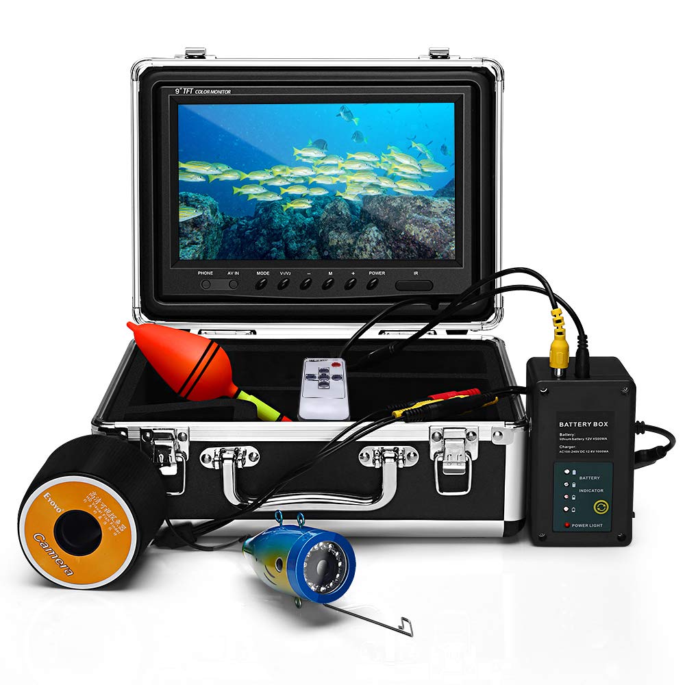 Eyoyo Underwater Fishing Camera Video DVR Recording Fish Finder 7 Inch ...