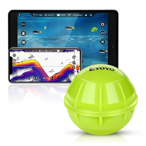 Eyoyo Smart Bluetooth Fish Finder, Portable Wireless Sonar Fishfinder