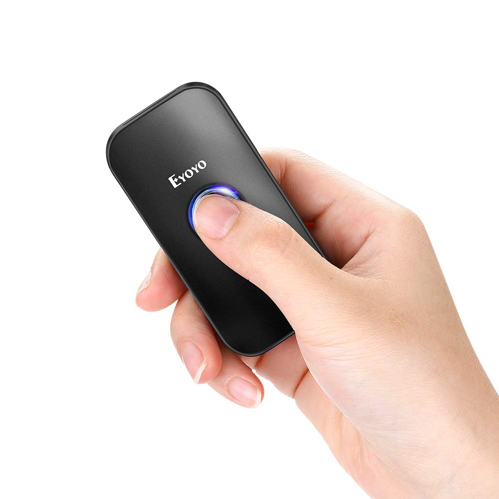 Eyoyo Mini 2D 1D Barcode Scanner Bluetooth Bar code Reader for iphone Android PC 