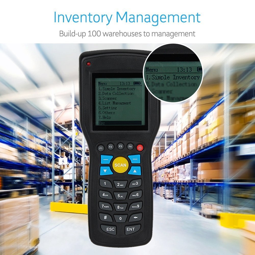 Eyoyo Portable PDA T5 Wireles and Wired Barcode Scanner Data Inventory