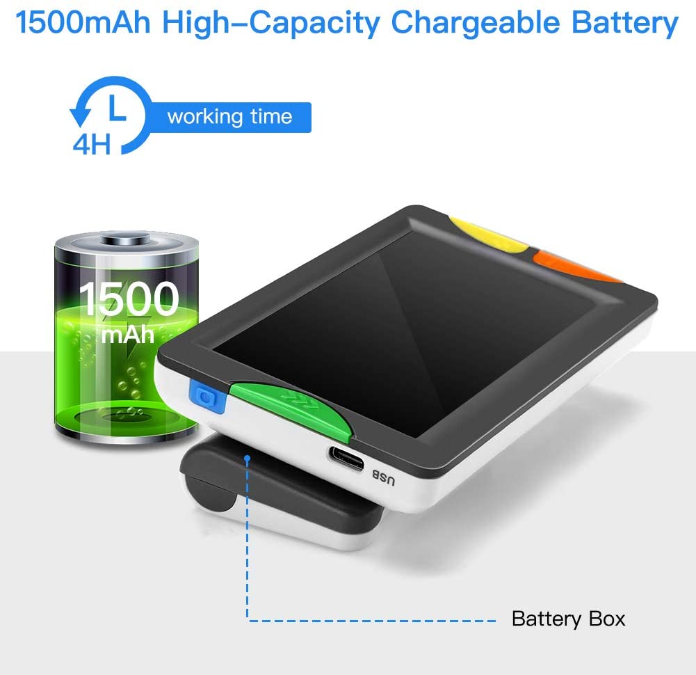 Eyoyo RS430X Portable Digital Magnifier 4.3 Inch Screen 2X12X Zoom